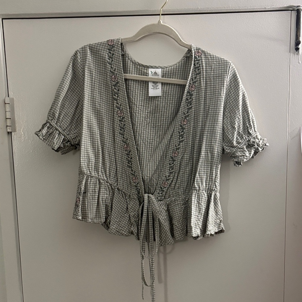 Green Disney Ruffle Top